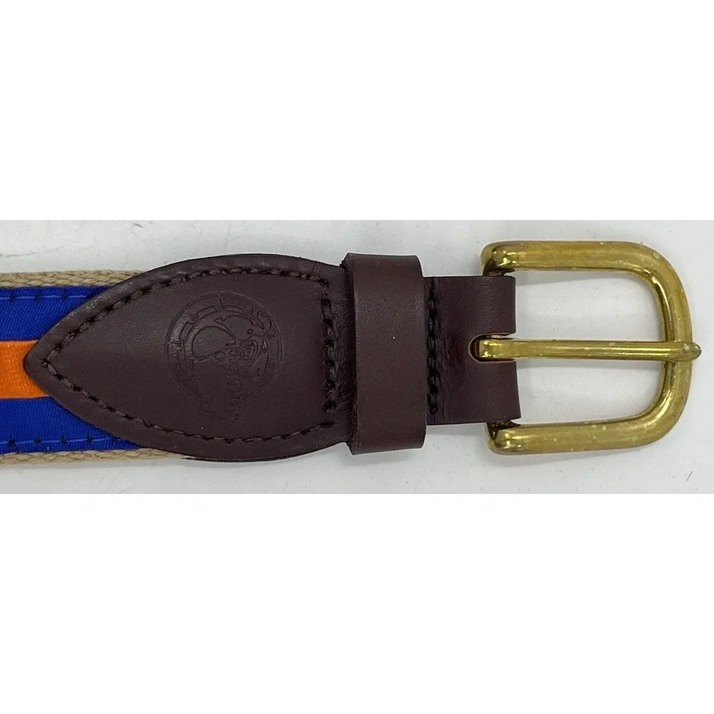 Orange &‎ Blue The Jardine Collection Florida Gators Belt Size 28 Leather Canvas